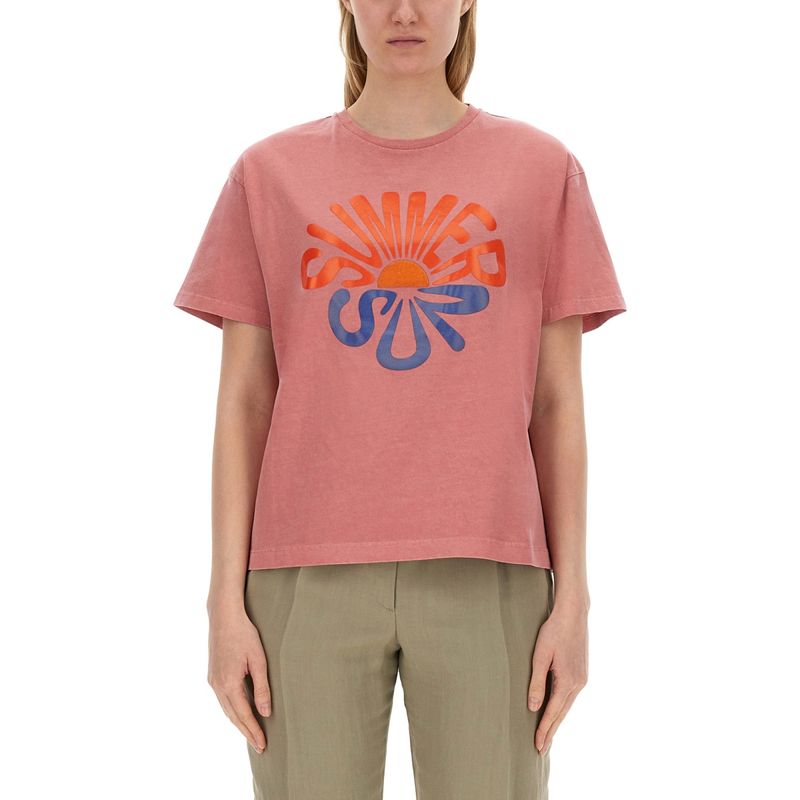 Ps By Paul Smith Women Summer Sun Print T-Shirt